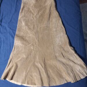 June brand suede leather skirt, waist 28"